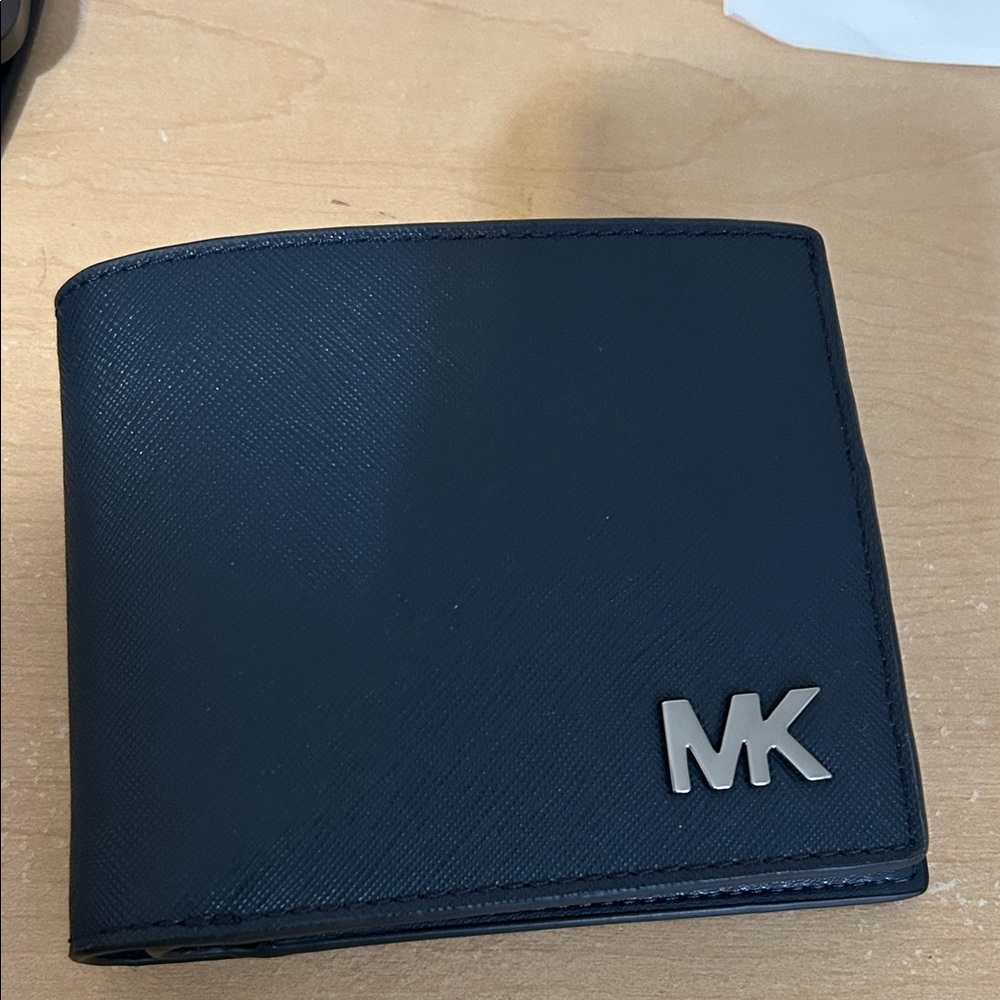Michael Kors Navy Leather Card Holder-Men’s